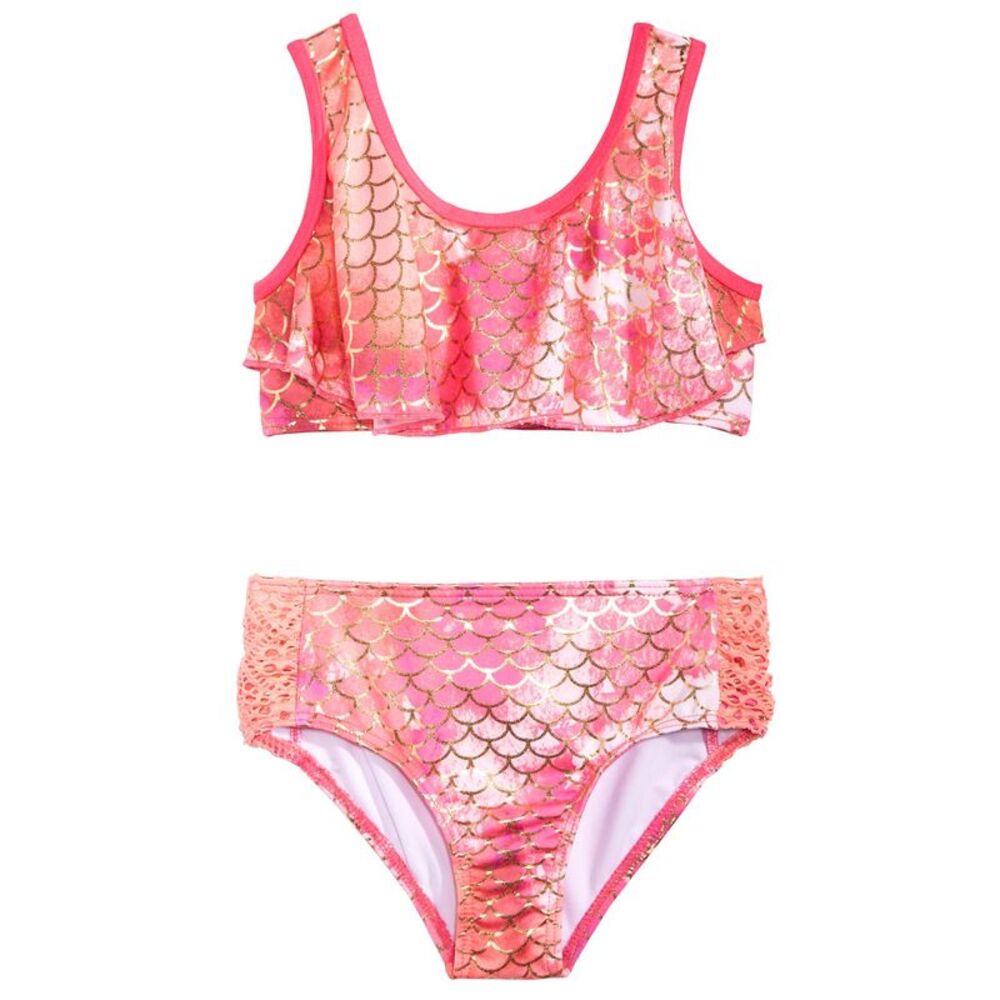 Penelope Mack Toddler Girls 2 Pc. Printed Flounce Bikini